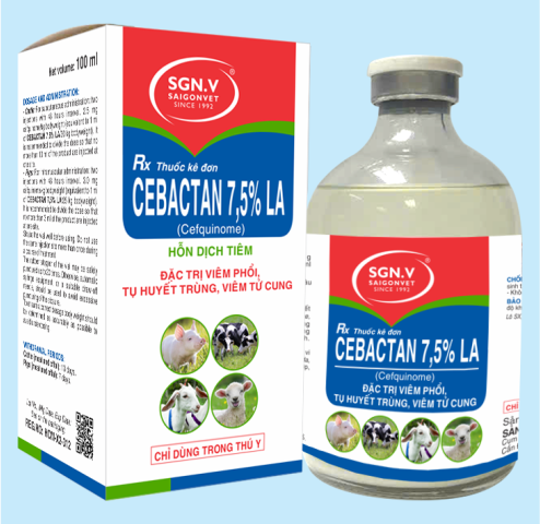 CEBACTAN 7.5% LA - GENTAMOXIN AP