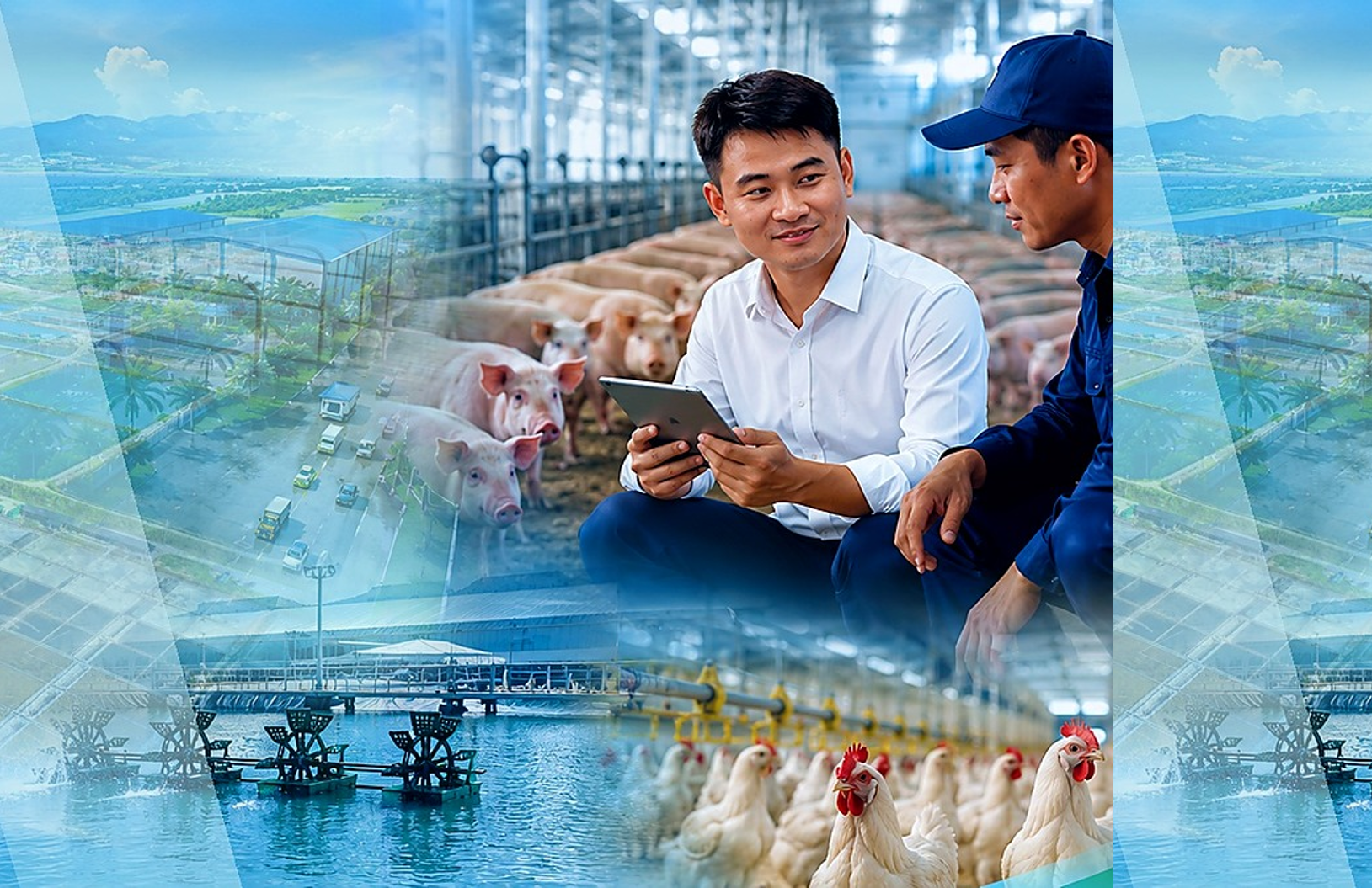 Hands-on technical team: Partnering with livestock farmers right at the farm.