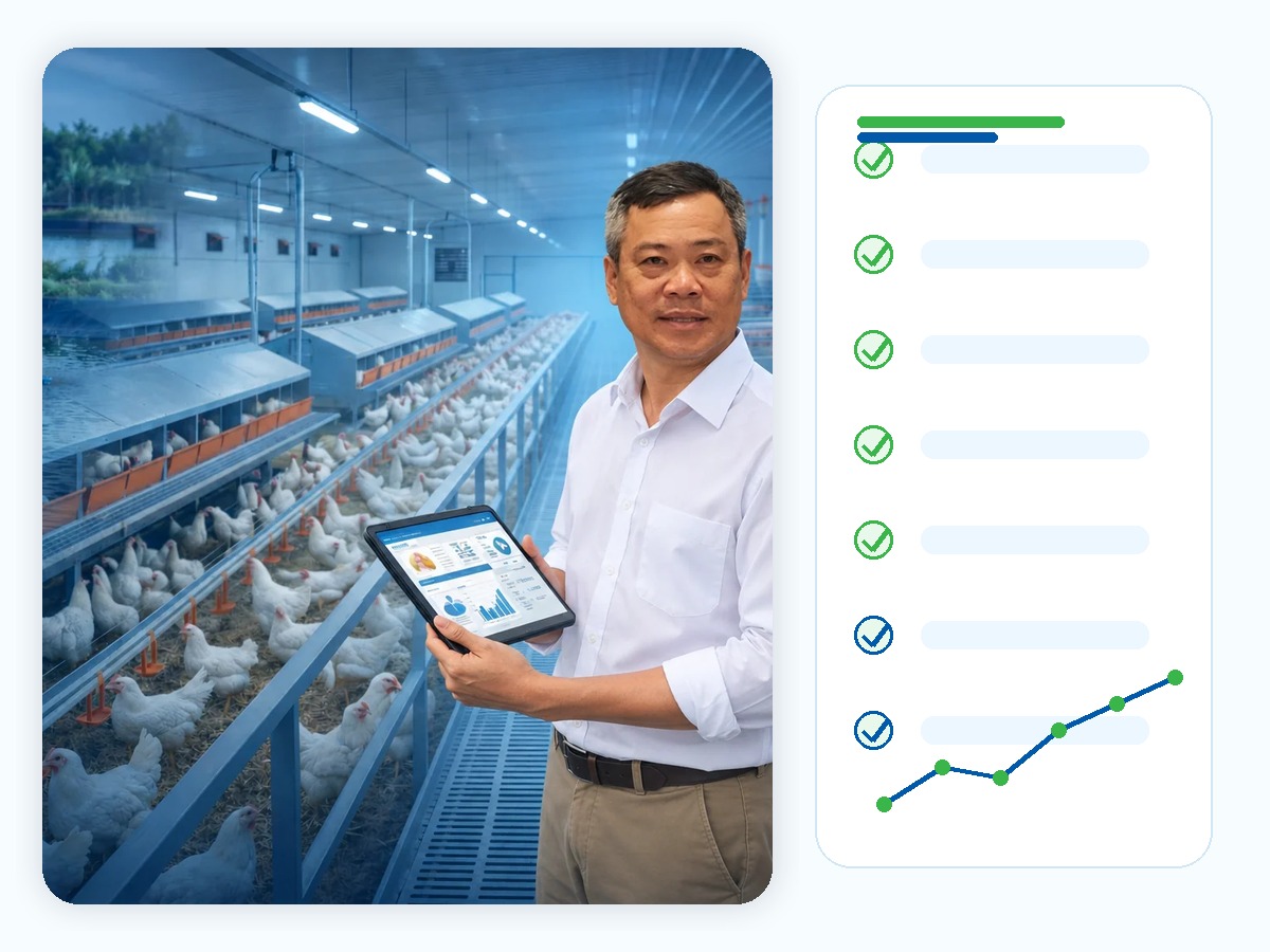 Theo dõi kết quả sau điều trị tại trang trại