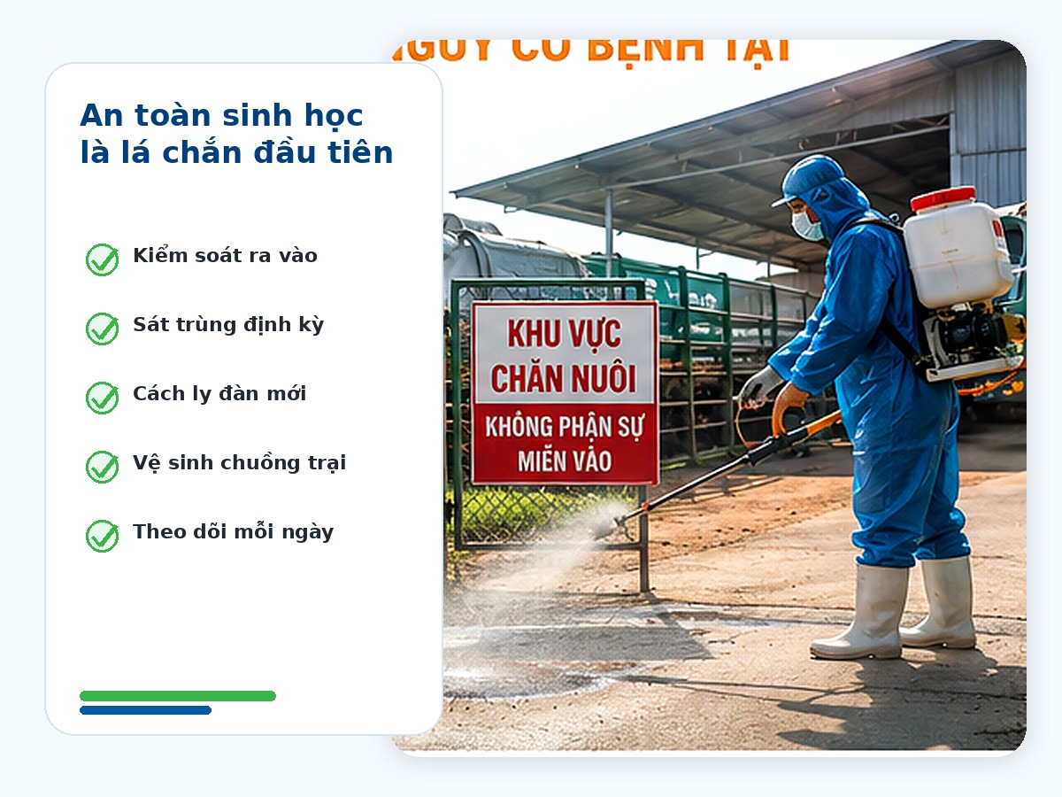 Biosecurity is the primary shield in disease prevention