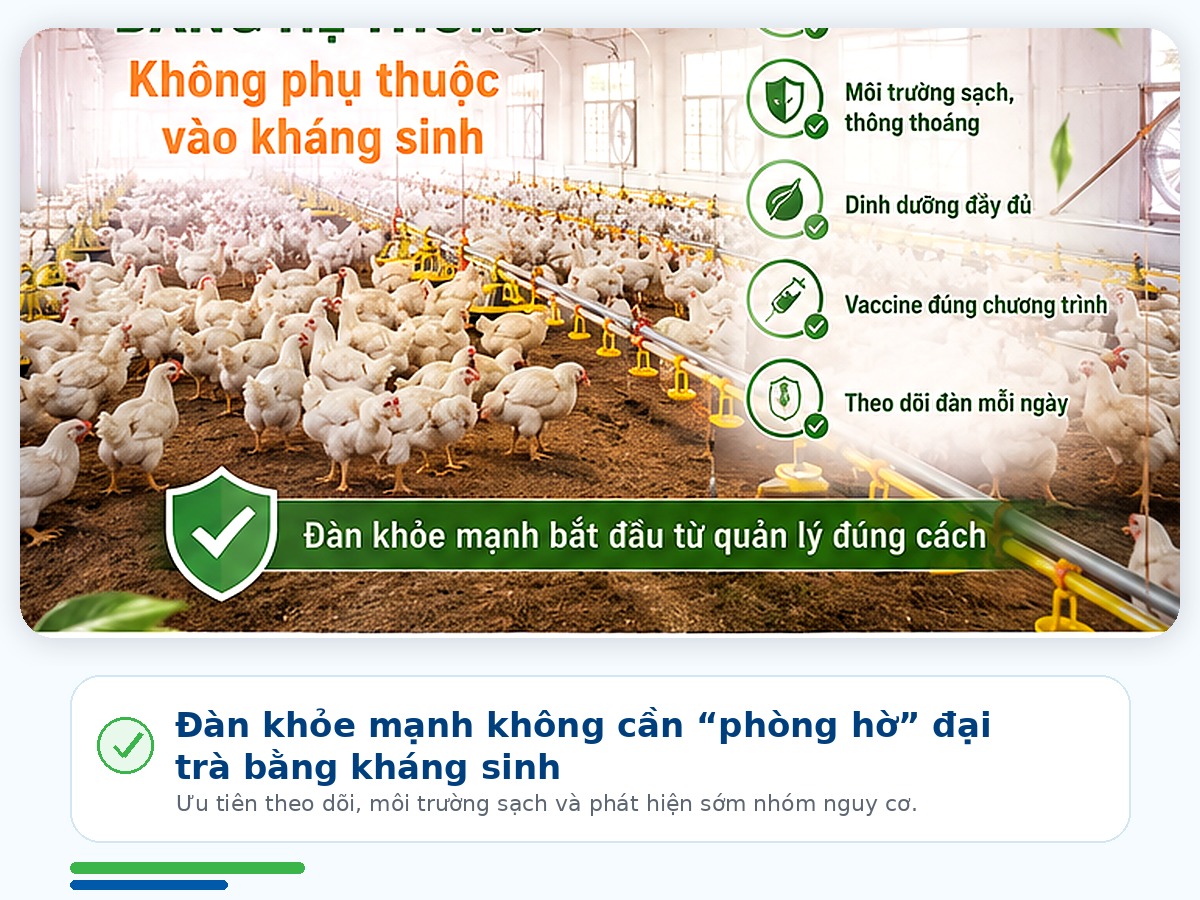 Healthy livestock do not need mass preventative antibiotics