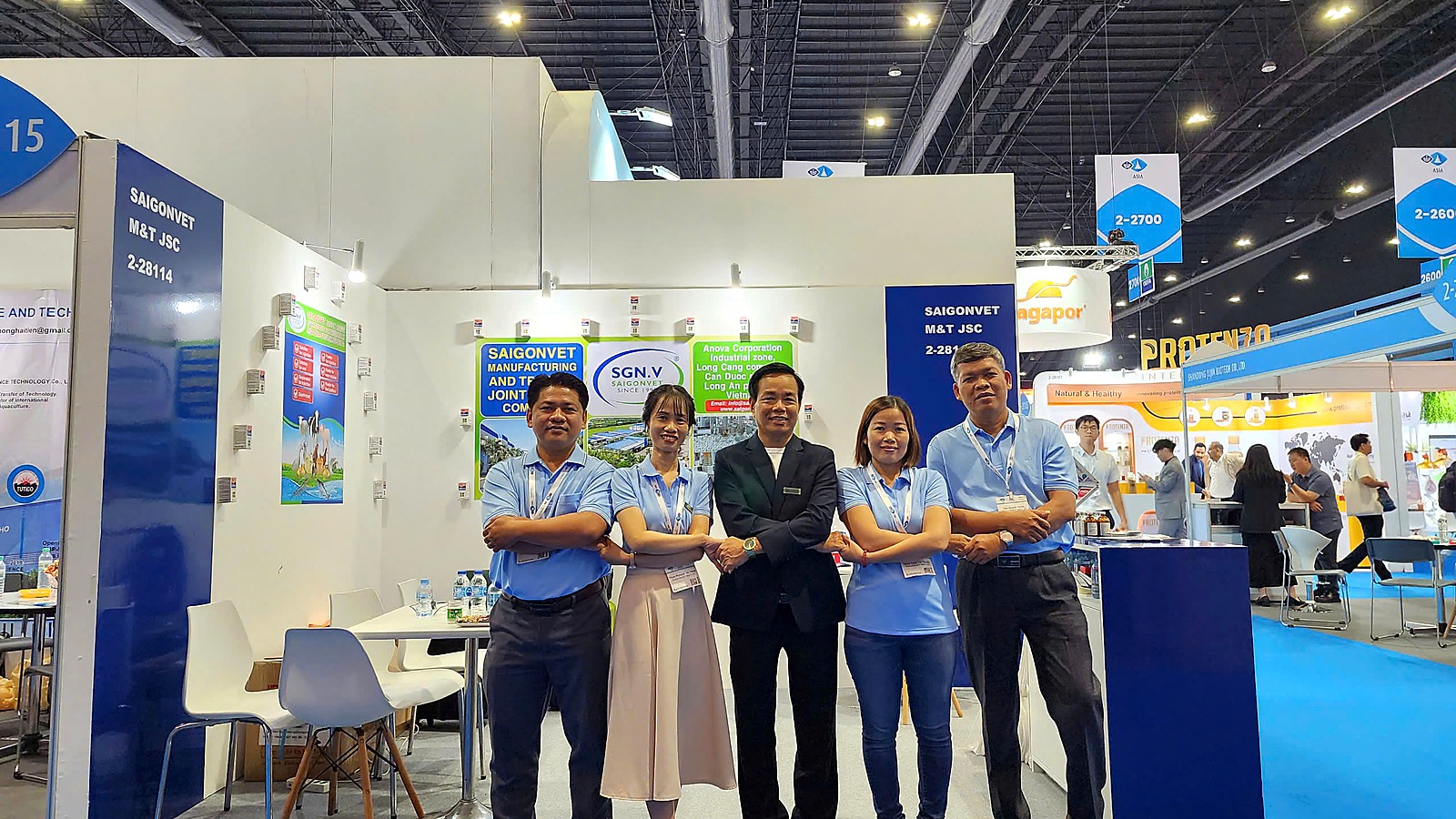 SaigonVet team at an international trade fair