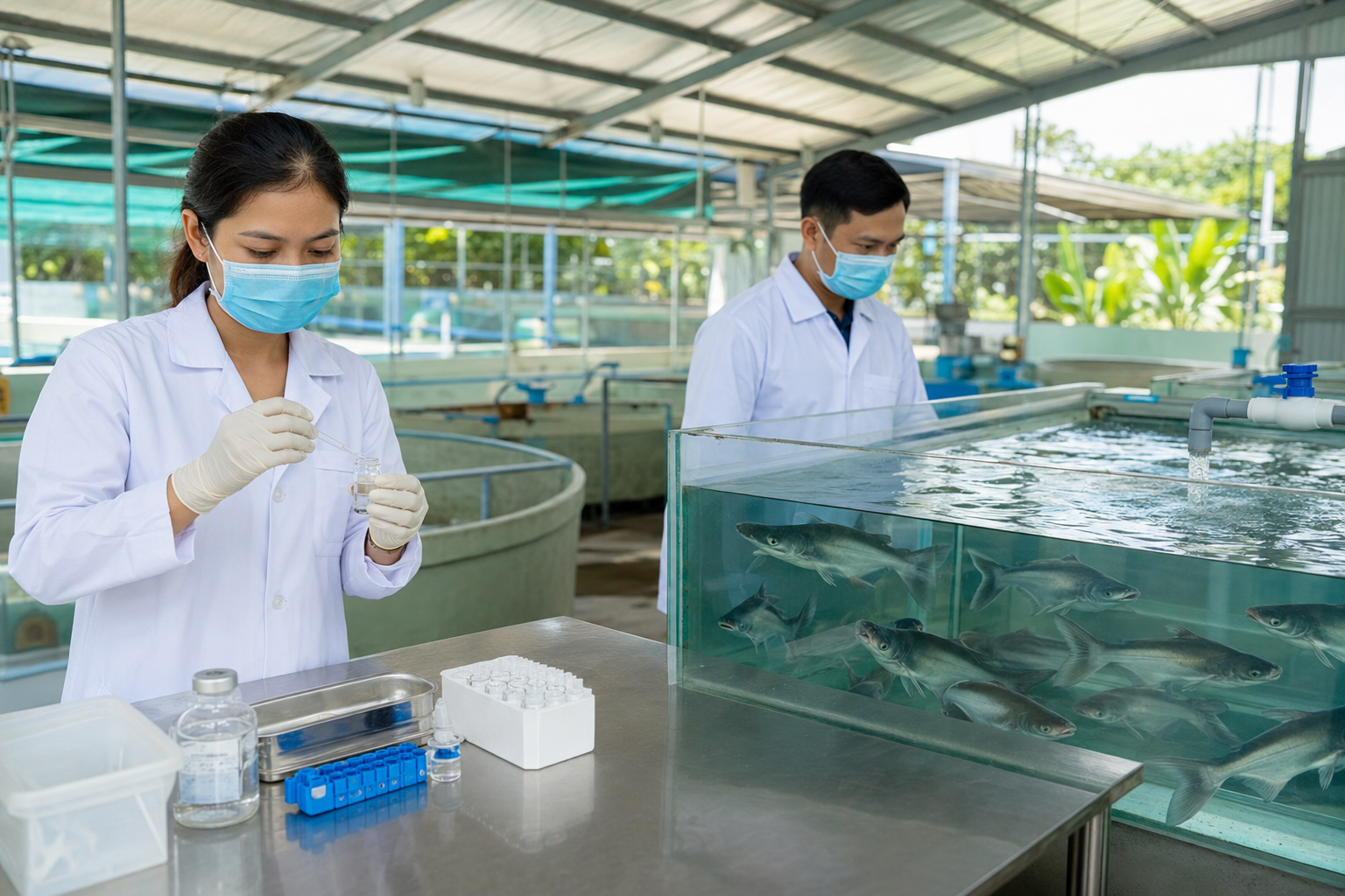 Nghiên cứu vaccine và quản lý phòng bệnh trên cá nuôi