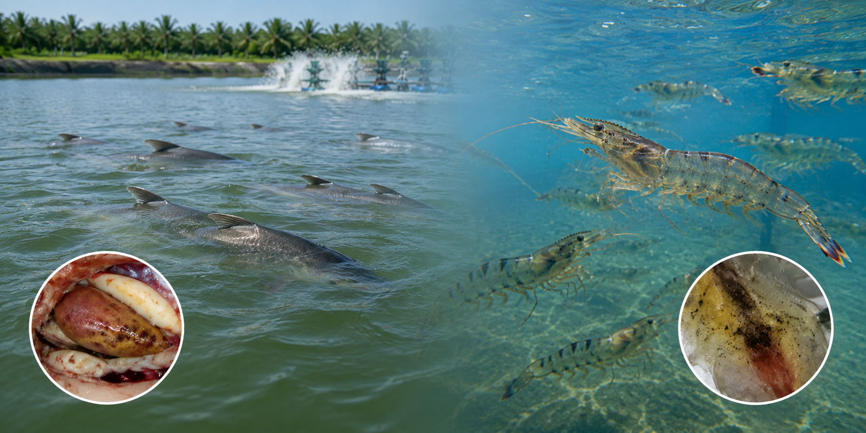 Freshwater fish and shrimp in aquaculture